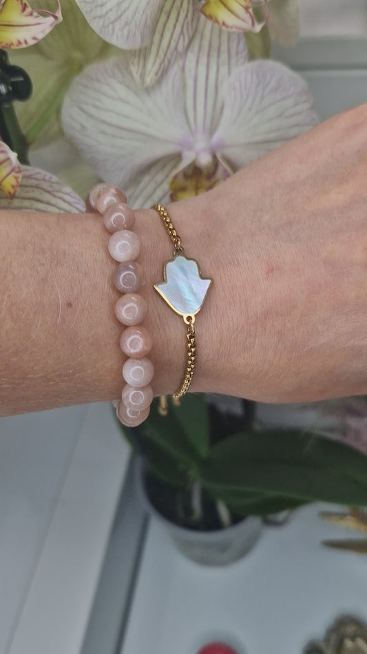 Månestein armbånd  – Den feminine energiens stein