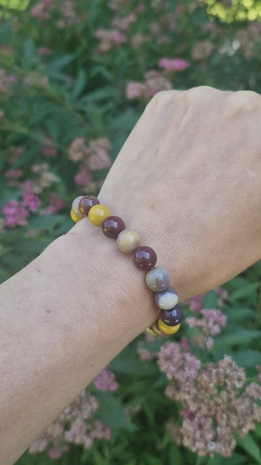 Mookaite Jasper armbånd
