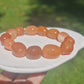 Oransje Botswana-agat armbånd