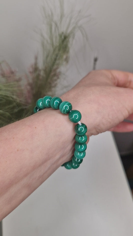 Malakitt  armbånd - Steinen for radikal forandring